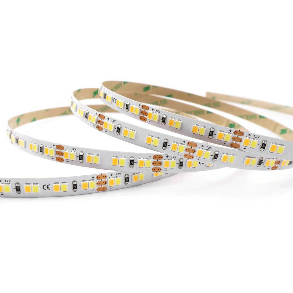 CRI 95 8mm 2835 dual white LED strip light, 192 LEDs/m 12V