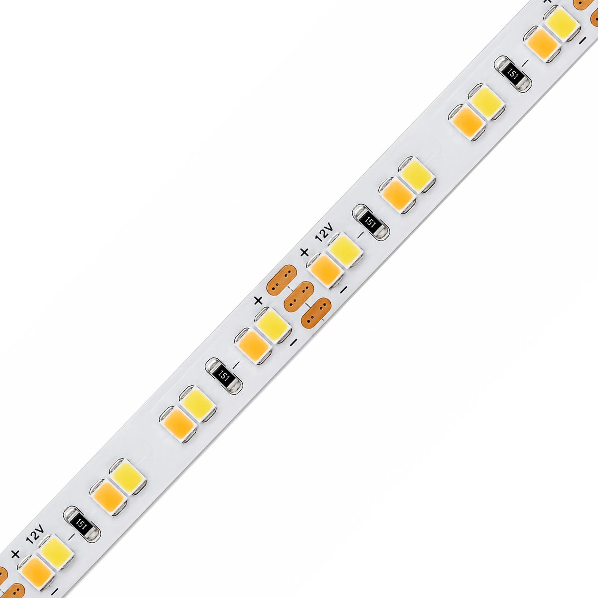 8mm SMD 2835 High-Efficacy CRI 95 Dual-White LED Strip Light, 192 LEDs/m, 12V