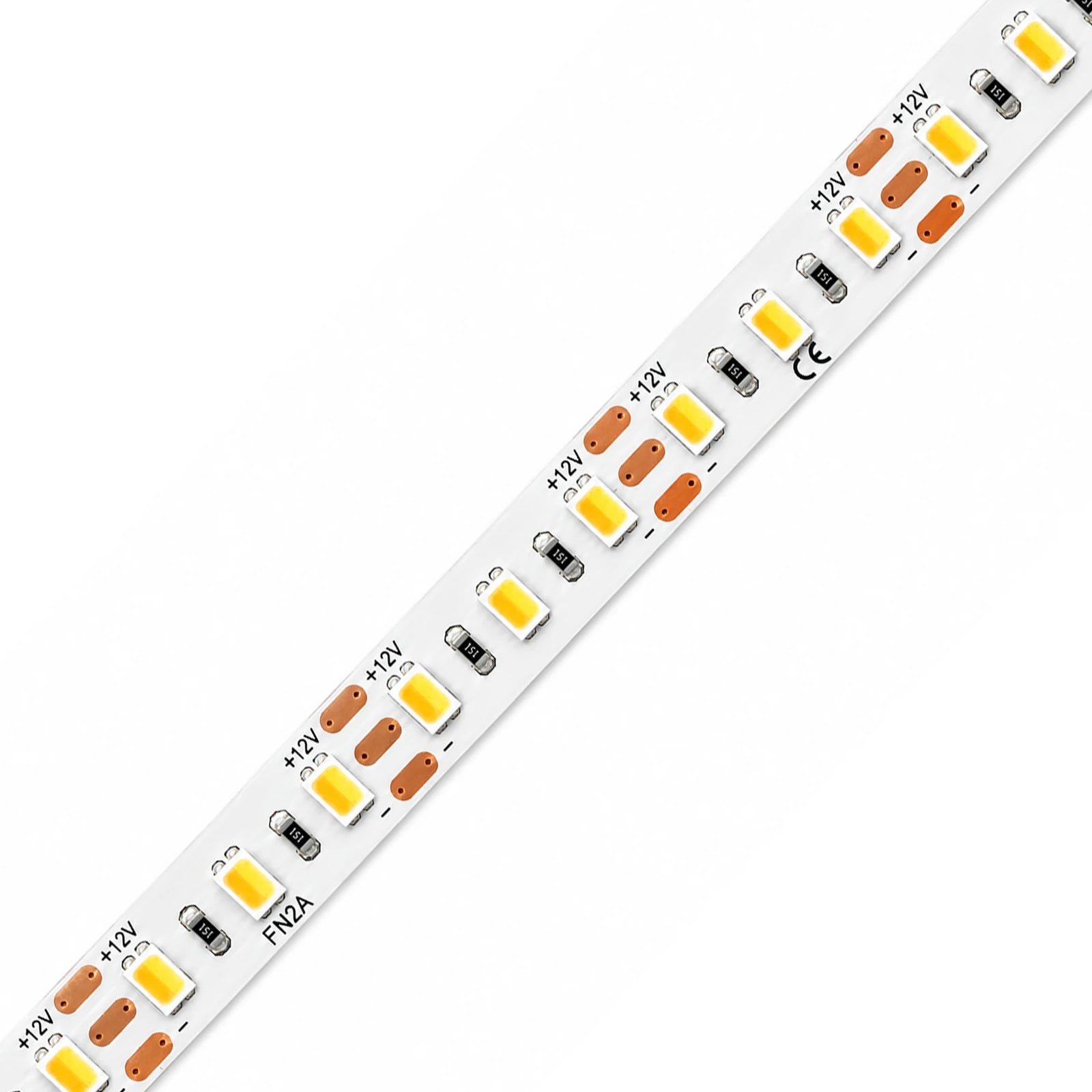 8mm SMD 2835 High-Power 3-Wire 2-in-1 Tunable White LED Strip Light, 120 LEDs/m, 12V
