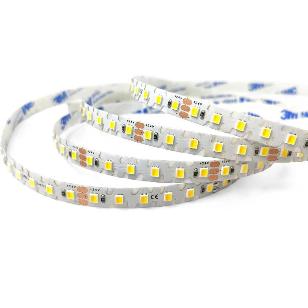 bendable 8mm 2835 tunable white LED strip light, 120 LEDs/m 24V