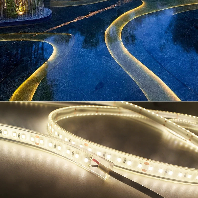 Waterproof IP68 LED strip for fountains and architectural water features