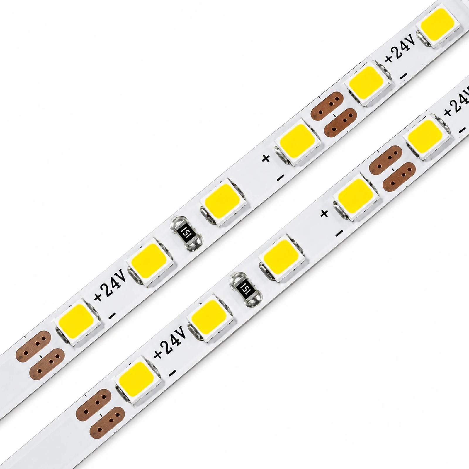 Ultra-Narrow White LED Strip Lights – 4mm, 120 LEDs/m, 24V, SMD 2835