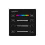 B6 SPI LED control panel in black, close-up of the front face