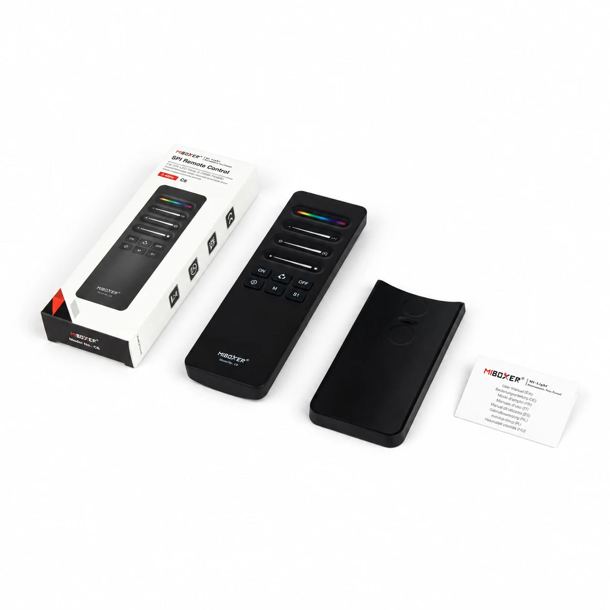 C6 SPI LED controller remote with magnetic holder and retail box