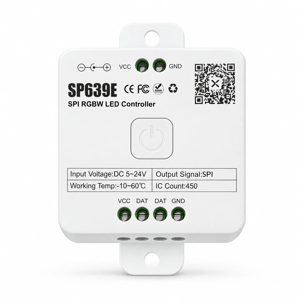 Addressable RGBW LED Strip Controller for SK6812 / WS2814, 5-24V SPI – SP639E